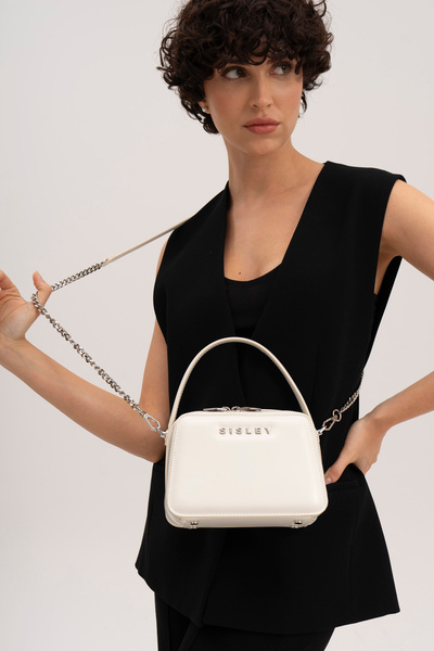 Sisley Γυναικεία τσάντα White Sly_111