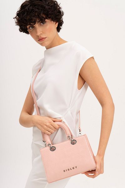 Sisley Geantă de mână roz pentru femei - SLY116