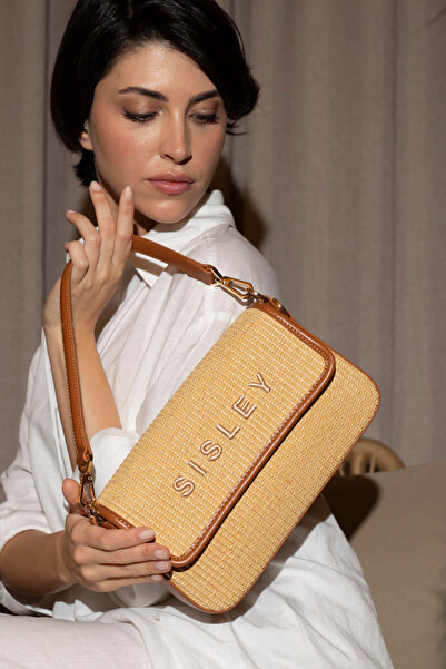 Sisley Γυναικεία τσάντα ώμου CAMEL - SLY096