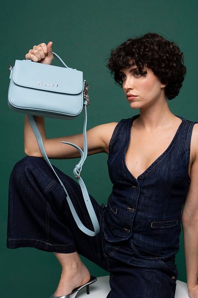 Sisley Geantă Crossbody albastră pentru femei - SLY055