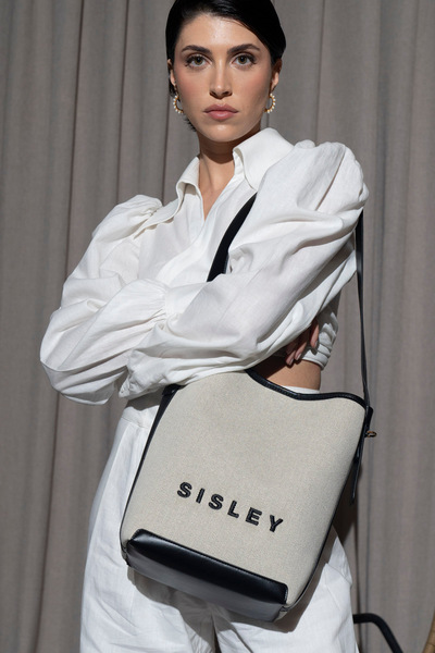 Sisley حقيبة كتف نسائية سوداء - SLY124