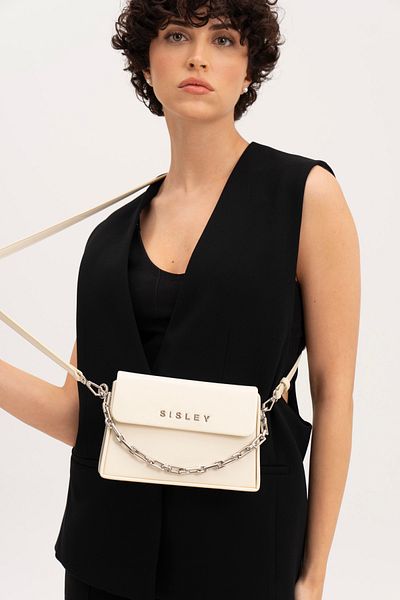 Sisley Geantă albă de damă - SLY102