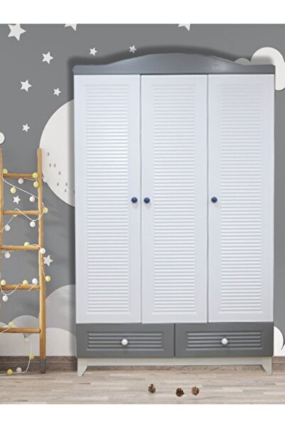 Koza Magnum Full Mdf 3 Kapılı Bebek&çocuk Dolap