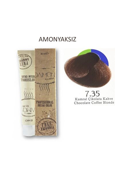 DAIMON Fa Amonyaksız Saç Boyası 7.35 Kumral Çikolata Kahve