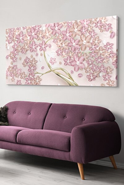 Evinemoda Ružičasti cvet, jednodijelna slika na platnu