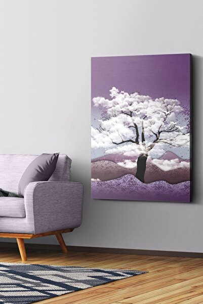 Evinemoda Ljubičasta priroda na platnu - Slika na platnu