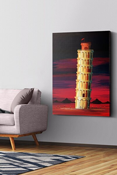 Evinemoda Toranj od pica na platnu - Slika na platnu