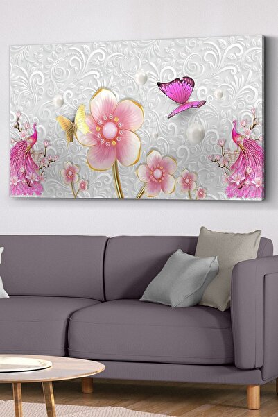 Evinemoda Apstraktno platno sa cvećem - Slika na platnu