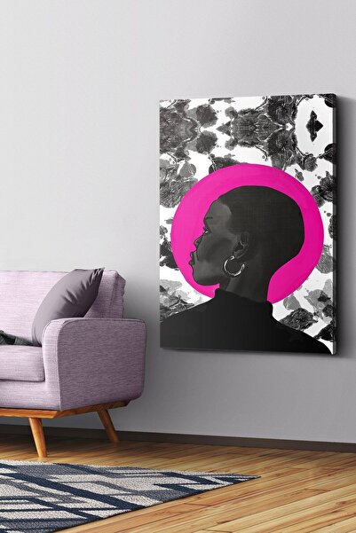 Evinemoda Crna žena na platnu - Slika na platnu