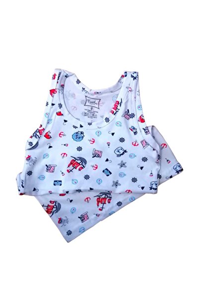 trenddünya Tutku 3-Piece Boy Colorful Cotton Undershirt