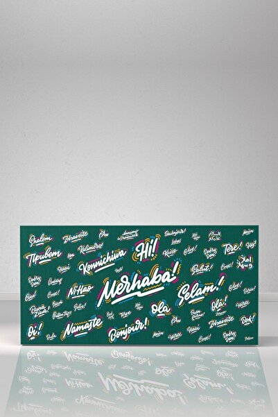 Evinemoda Svetski jezici Pozdrav Slika na platnu