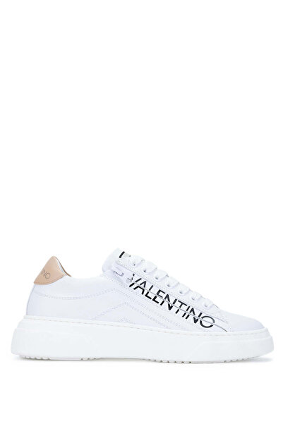 Mario Valentino Kadın Hakiki Deri Beyaz/Nude Sneakers & Spor Ayakkabı