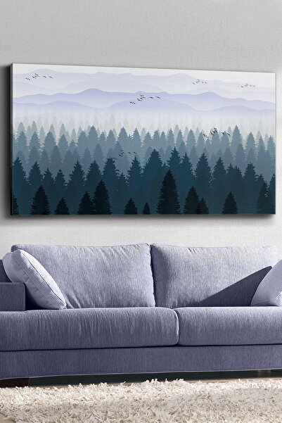 Evinemoda Apstraktna slika na platnu sa šumom