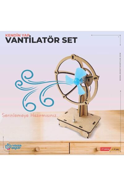 robotikşeyler مجموعة أرضية المروحة التعليمية - افعلها بنفسك