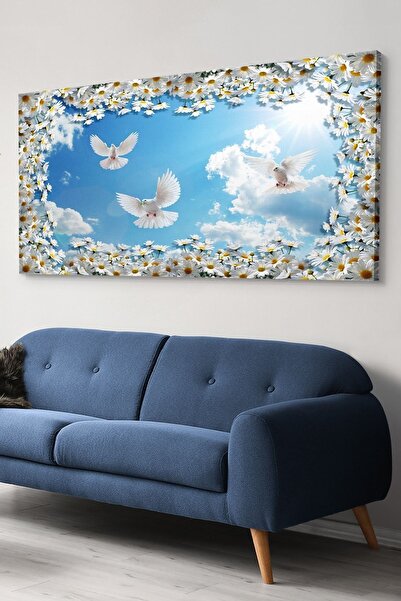 Evinemoda Beyaz Güvercin Kanvas-canvas Tablo
