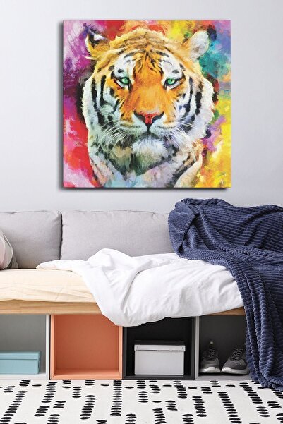 Evinemoda Tigar Jednodijelni Kvadratni Platno - Slika na Platnu