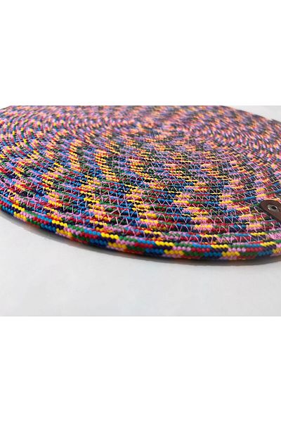 FABRİCART HALI American Service - Decorative Wavy Jute Plate Multi