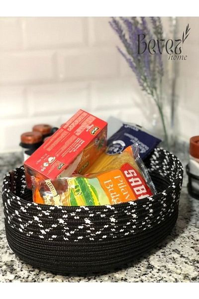 BEVEZ HOME Многофункционална черна кошница