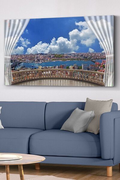 Evinemoda Καμβάς τοπίου Κωνσταντινούπολης - Πίνακας σε καμβά