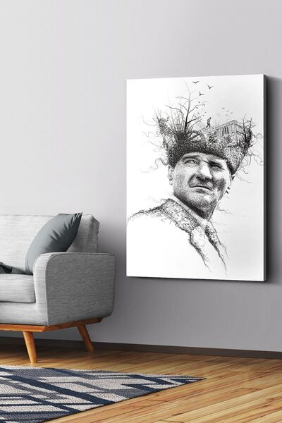 Evinemoda Mustafa Kemal Atatürk Kanvas Tablo