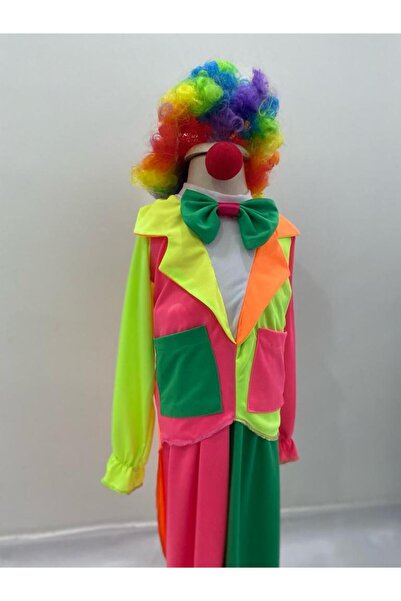 Pano Kids Patiska Nostalji Costum pentru copii de clovn - Părul exclude nasul...