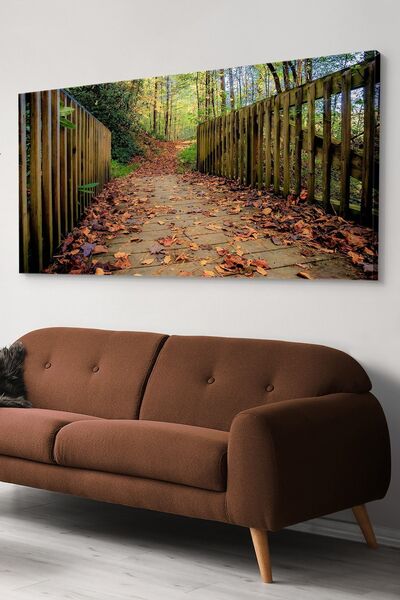 Evinemoda Orman Yolu Tek Parça Kanvas Canvas Tablo