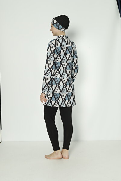 TRİYA FASHİON Patterned Women's Hijab Swimsuit