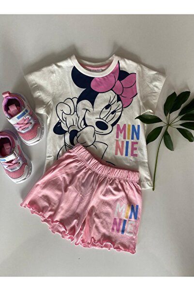 Disney 3-8 YAŞ MINNIE KARAKTERLİ ŞORTLU KIZ TAKIM