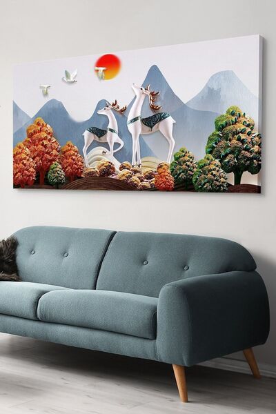 Evinemoda Jelen gleda u nebo, slika na platnu