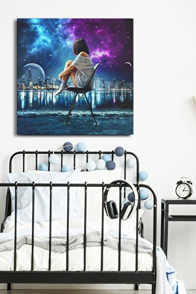 Evinemoda Gradski pejzaž Jednodijelni kvadratni platno - Slika na platnu