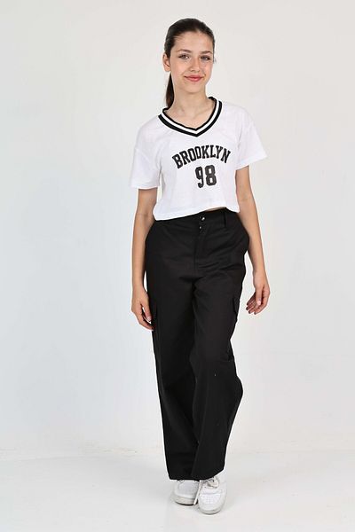 LePold Women's Gabardine Trousers - Loose Fit, Four Seasons