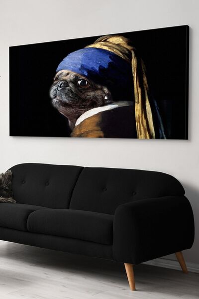 Evinemoda Pas sa bisernim minđušama Slika na platnu