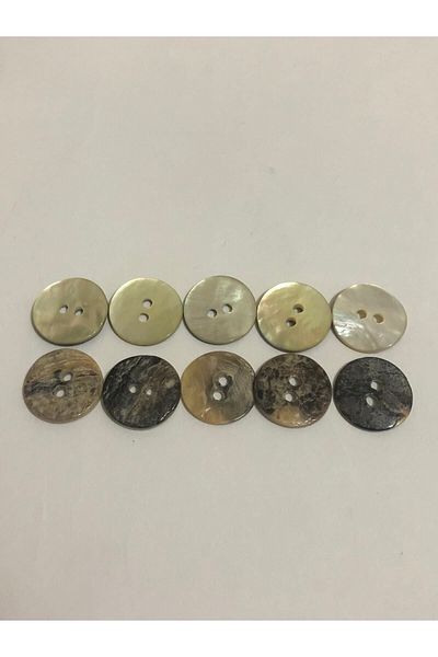aensia Real Original Mother of Pearl Button Medium Size Button 24 Size Mother of Pearl Button - Pack of 10 Buttons