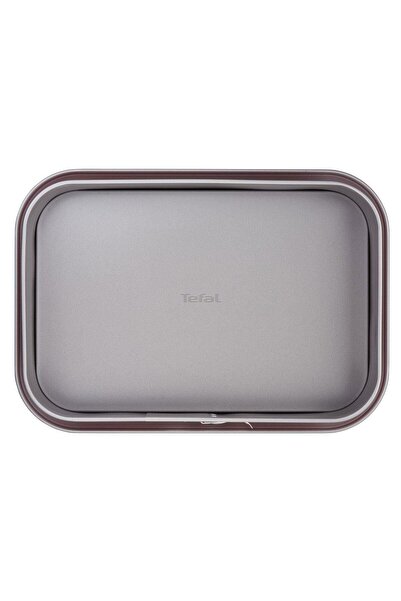TEFAL J1640514 Delibake 36x24 Cm Kelepçeli Kırmızı Kek Dikdörten Kalıbı - 2100104743