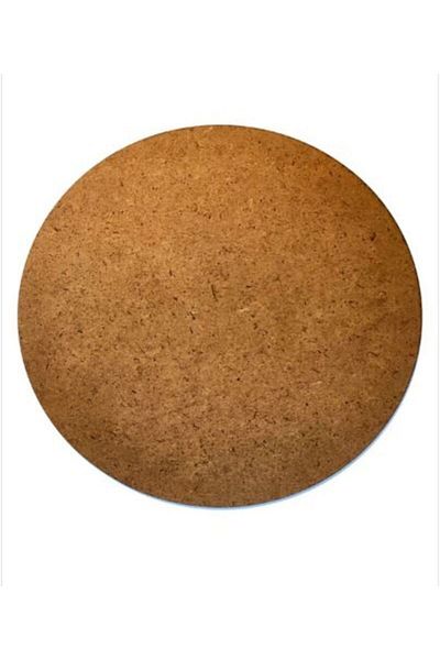 Sözen Home Design Φύλλο Supla 2 τεμάχια 3 mm Raw 40 cm διάμετρος στρογγυλή κοπή με λέιζερ