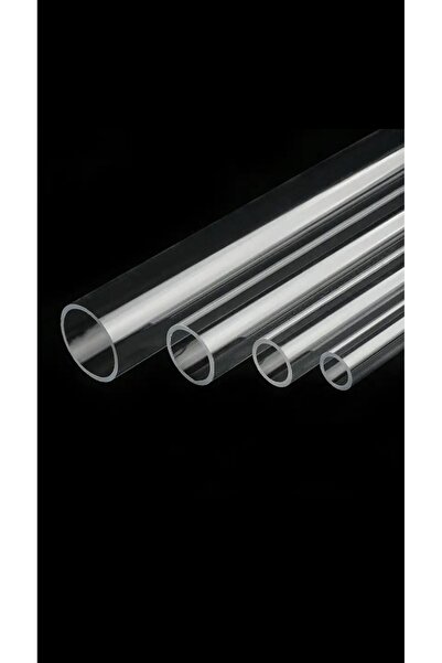 ipeksi pleksi AKRİLİK YUVARLAK ŞEFFAF BORU 20 / 16 (20 MM DIŞ ÇAP) (16 MM İÇ ÇAP) BOY : 15 CM