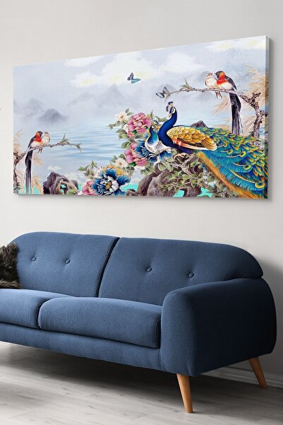 Evinemoda Tavus Kuşları Kanvas-canvas Tablo
