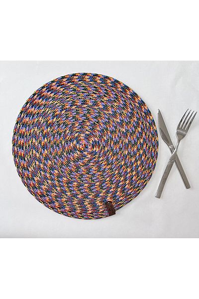 FABRİCART HALI American Service - Decorative Wavy Jute Plate Multi