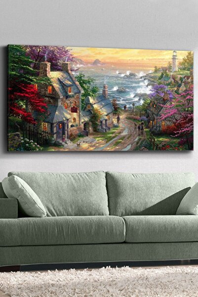 Evinemoda Thomas Kinkade Yağlı Boya Kanvas-canvas Tablo