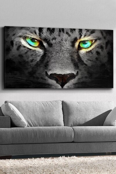 Evinemoda Pictură pe pânză Tigru cu ochi colorați