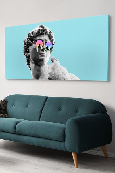 Evinemoda Skulptura sa naočarima Slikanje na platnu