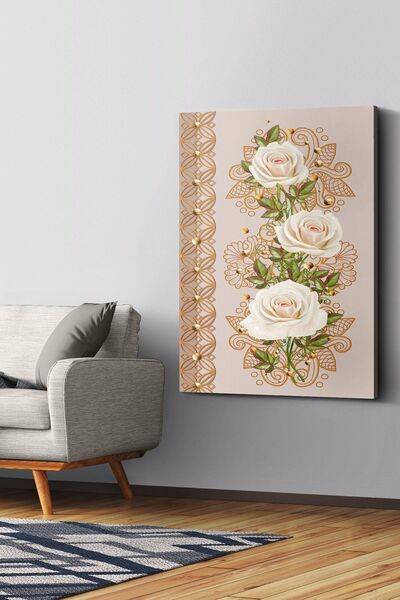 Evinemoda Pastelne ruže na platnu - Slika na platnu
