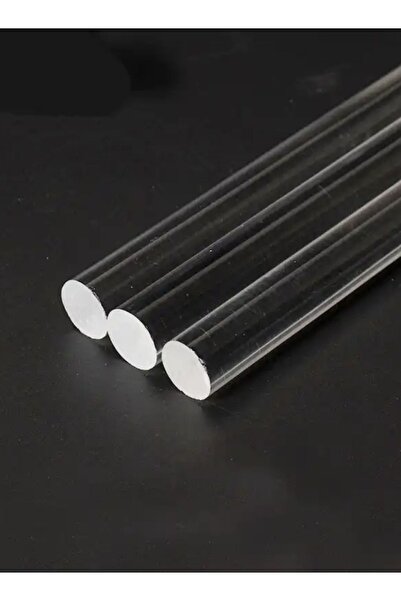 ipeksi pleksi AKRİLİK YUVARLAK ÇUBUK ŞEFFAF 6 MM 20 CM