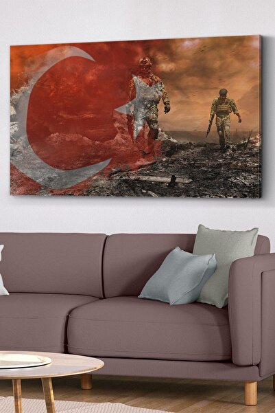 Evinemoda Pânză soldat steagul turcesc - pictură pe pânză