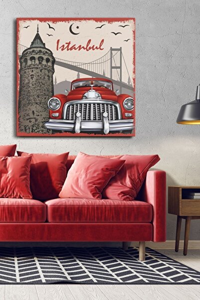 Evinemoda Istanbul Jednodijelni kvadratni platno - Slika na platnu
