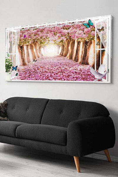 Evinemoda Pembe Tünel Kanvas-canvas Tablo