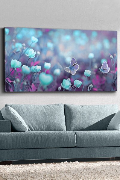 Evinemoda Slika na platnu sa leptirima i cvećem