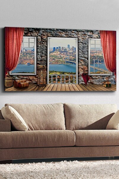 Evinemoda Köprü Manzaralı Kanvas-canvas Tablo