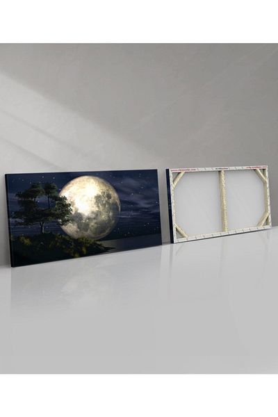Evinemoda Pictură pe pânză dintr-o singură bucată peisaj lunar