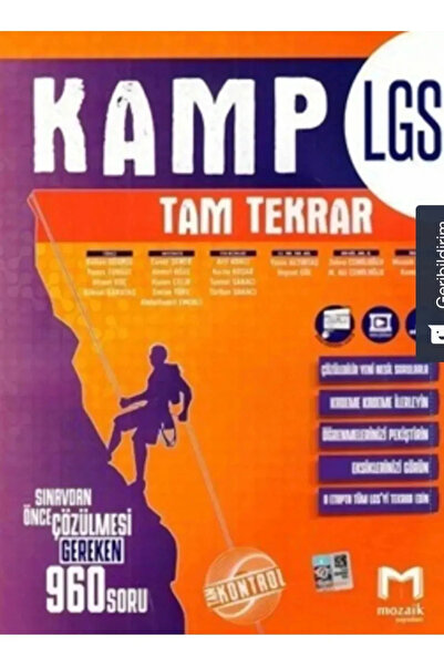 Acil Yayınları 9,10,11 Acil Mozaik 8. Sınıf Lgs Kamp Tam Tekrar 2024